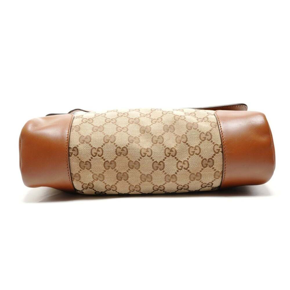 GUCCI Authentic Brown Canvas Shoulder Bag - Picture 6 of 12